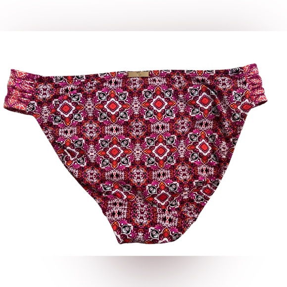 LAUREN RALPH LAUREN NWOT PINK GEOMETRIC BANDEAU BIKINI TOP & BOTTOM SIZE 4/EU 36 - Picture 7 of 14